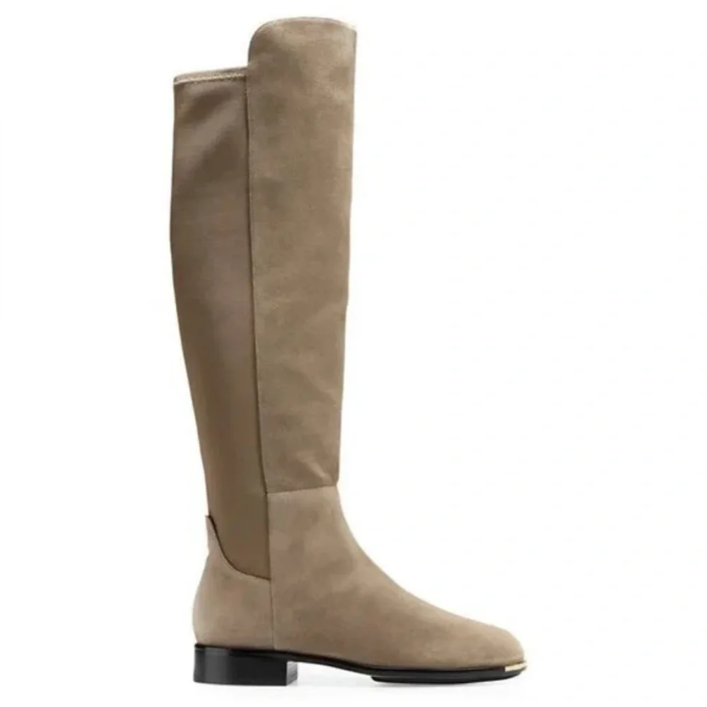 Like New Cole Haan Beige Suede Over the Knee Boots